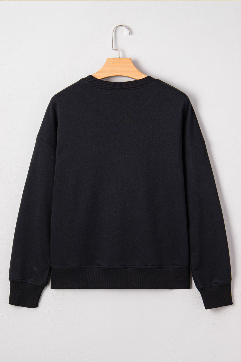 Black Chenille Game Day Graphic Sweatshirt