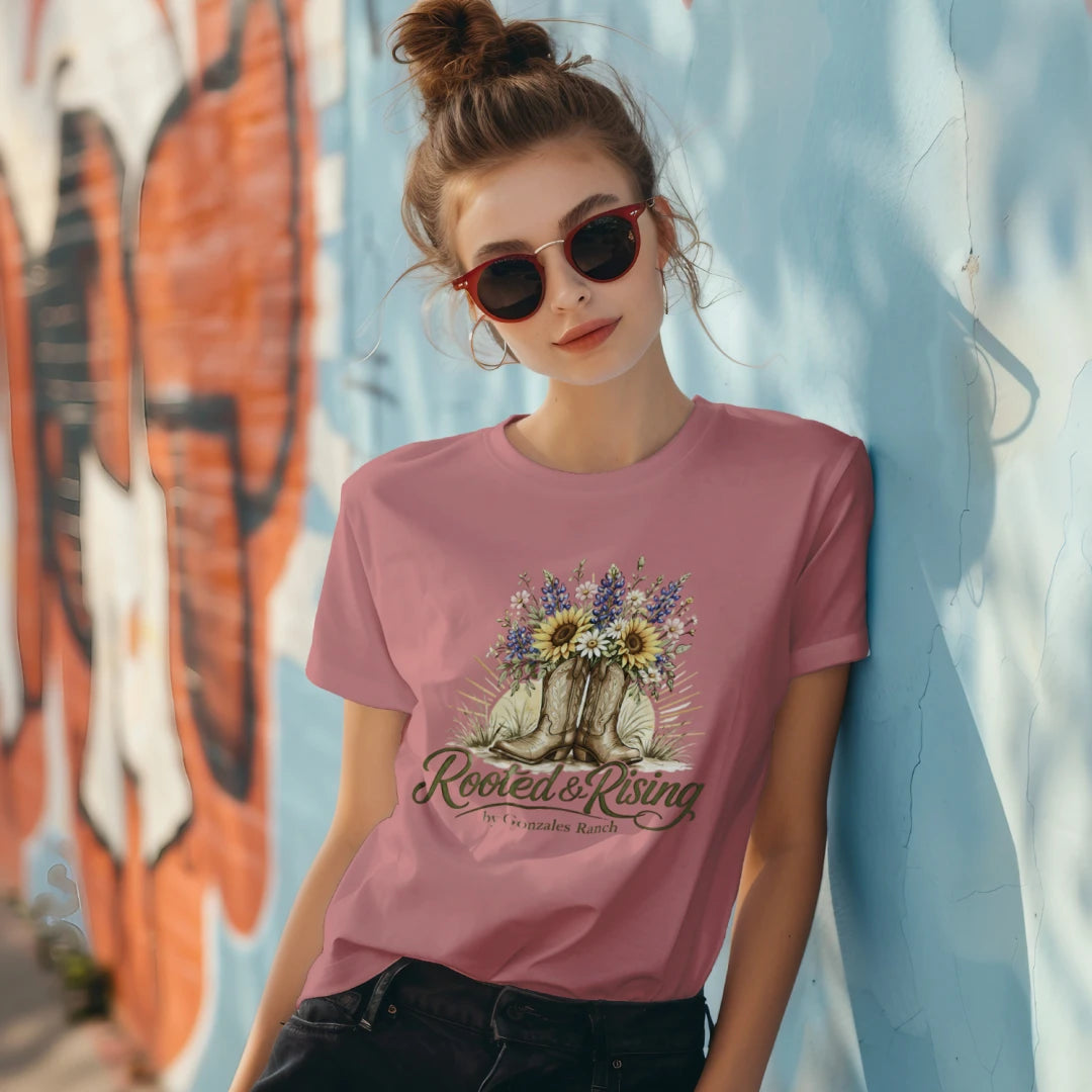 Women's Rooted and Rising V-Neck