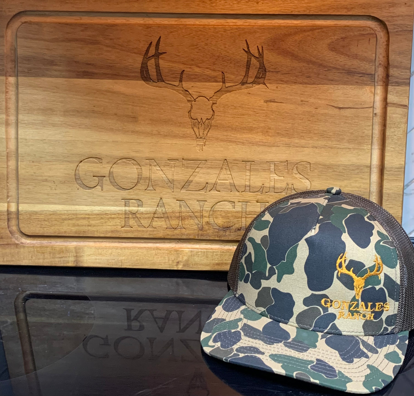 Legacy Logo Brown Camo Trucker Hat