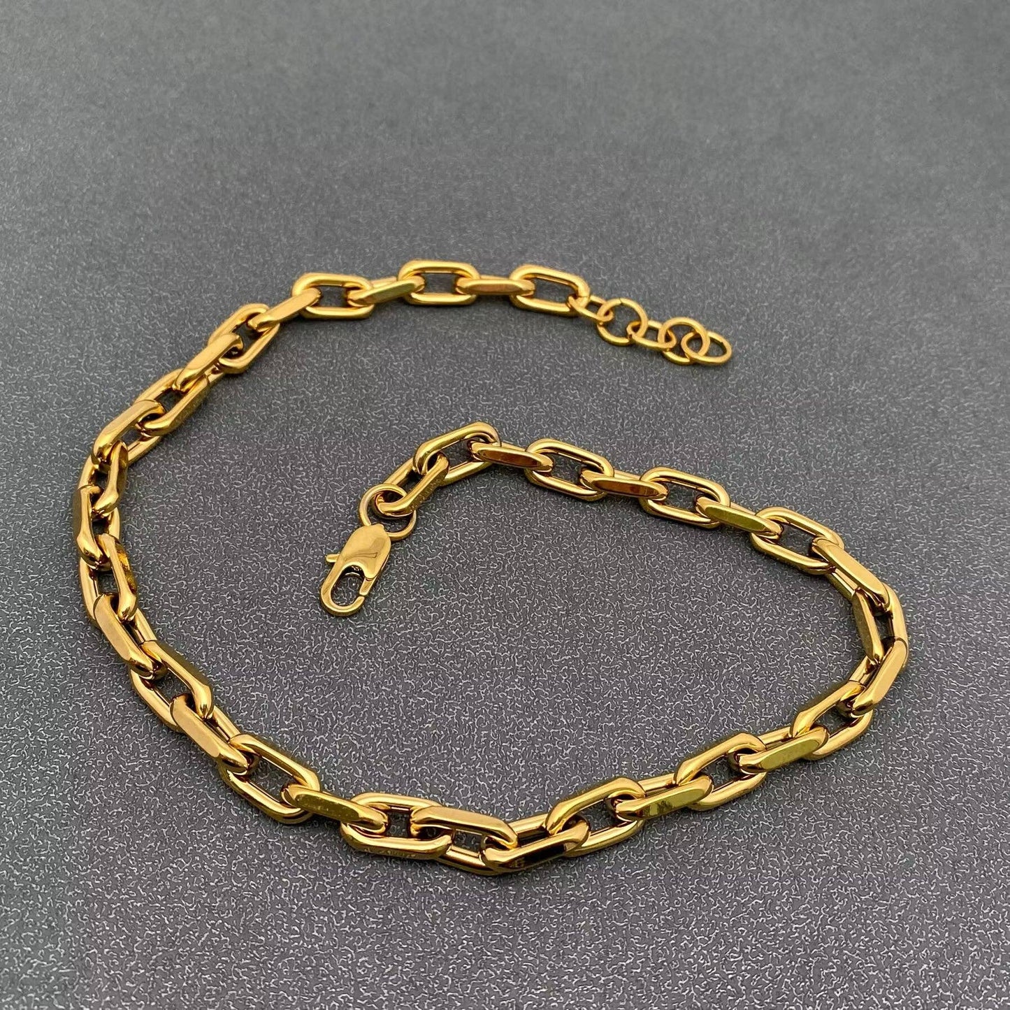 18K Gold Plated Stainless Steel Thick Chain Necklace - FGS