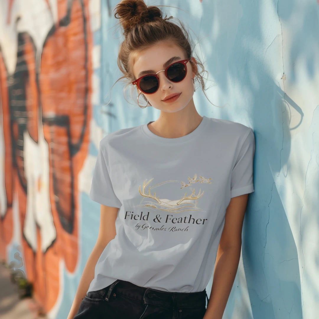 Women's Field and Feather Relaxed Tri blend T-Shirt