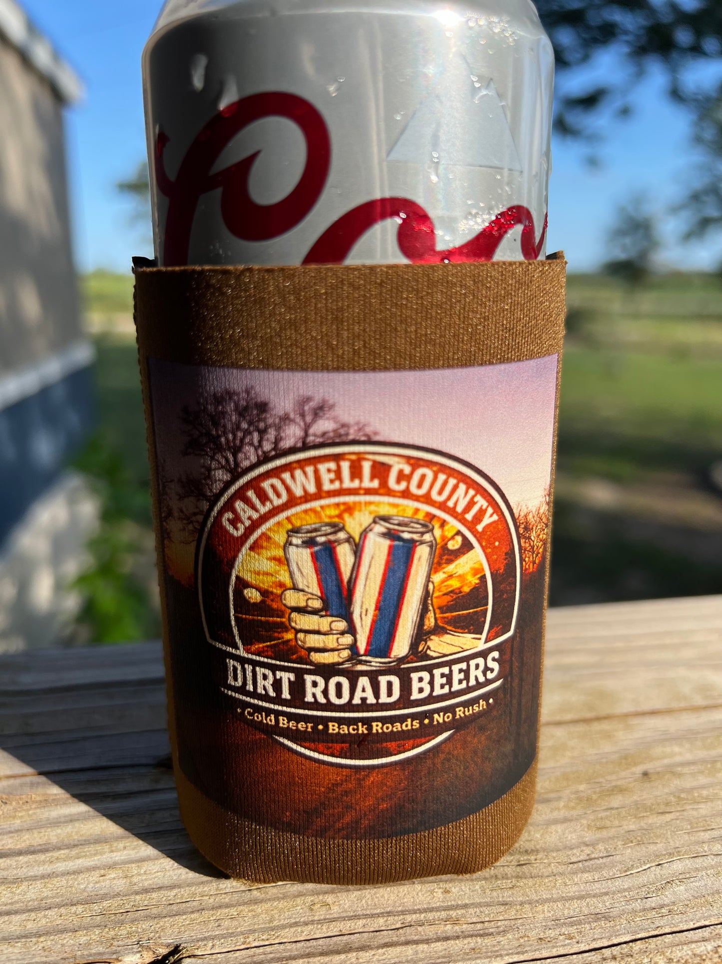 Caldwell County Dirt Road Beers Koozie