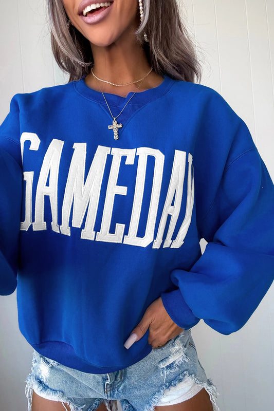 GAMEDAY Embroidered Patch Sweatshirt
