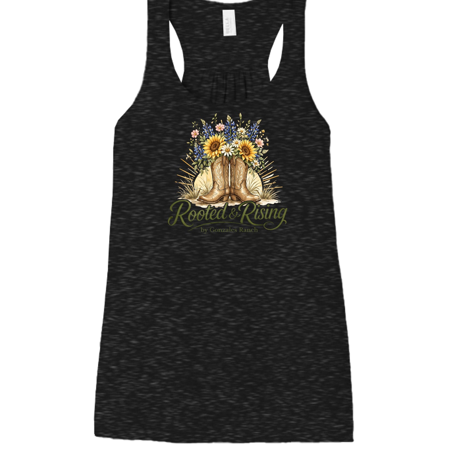 BLACK HEATHER - B8800 - FRONT