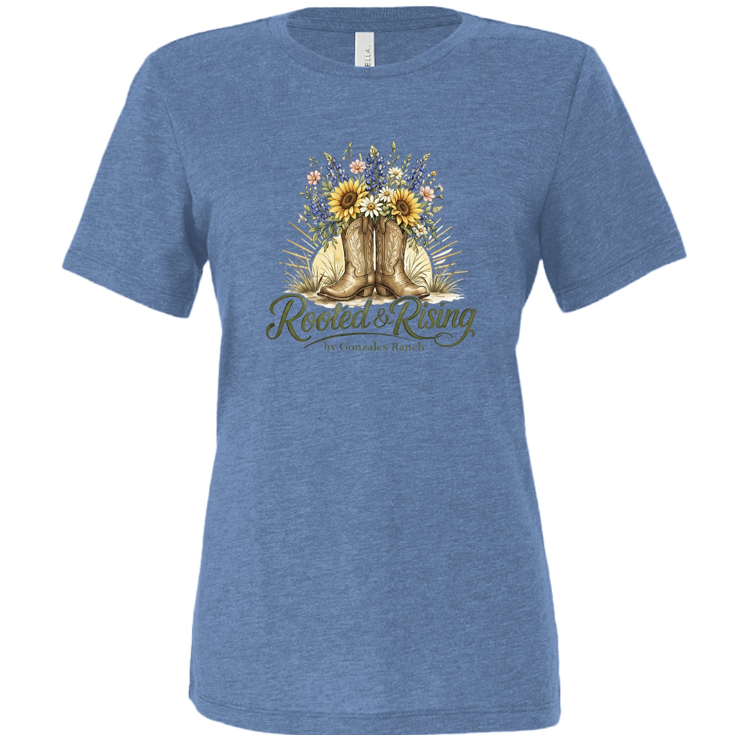 Blue Triblend - 6413 - FRONT